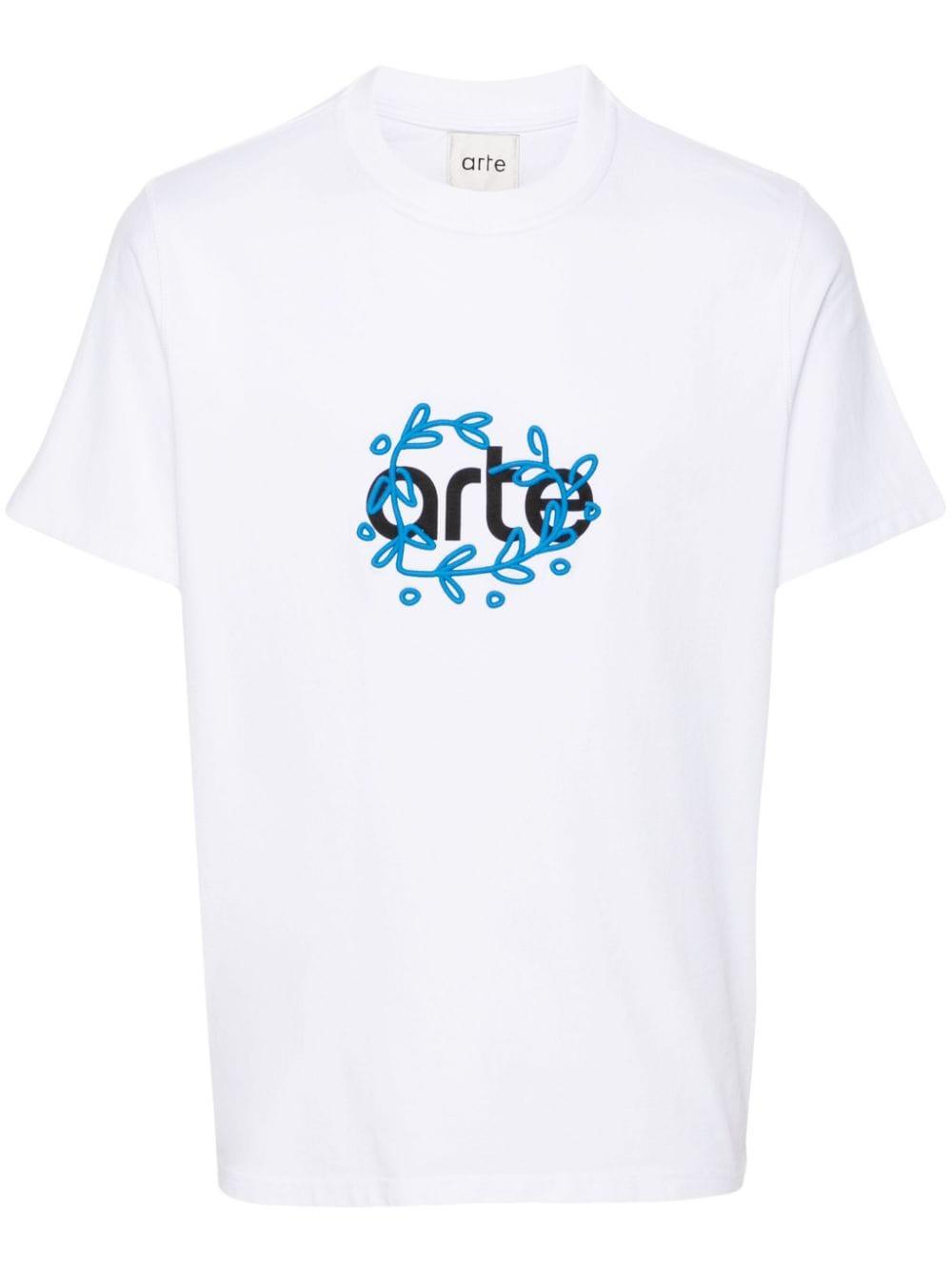 Arte Teo Cotton T shirt in White for Men Lyst Australia