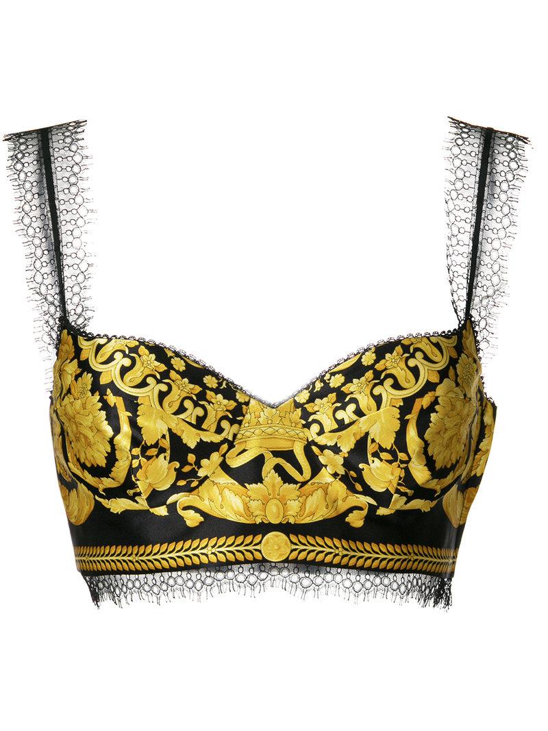 versace cropped top