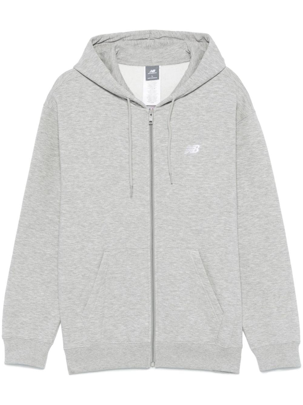 New Balance Zip Up Hoodie in Gray for Men Lyst