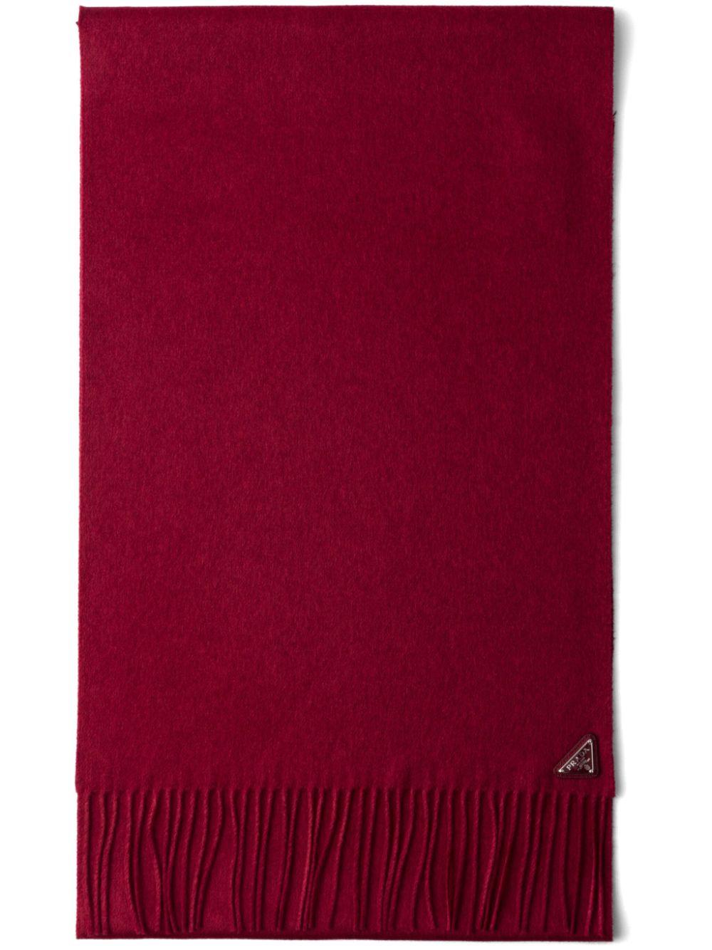 Prada Triangle Enamel Scarf in Red for Men Lyst UK