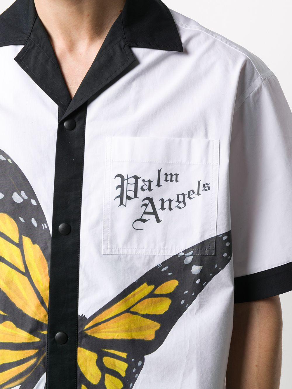 palm angels butterfly button up