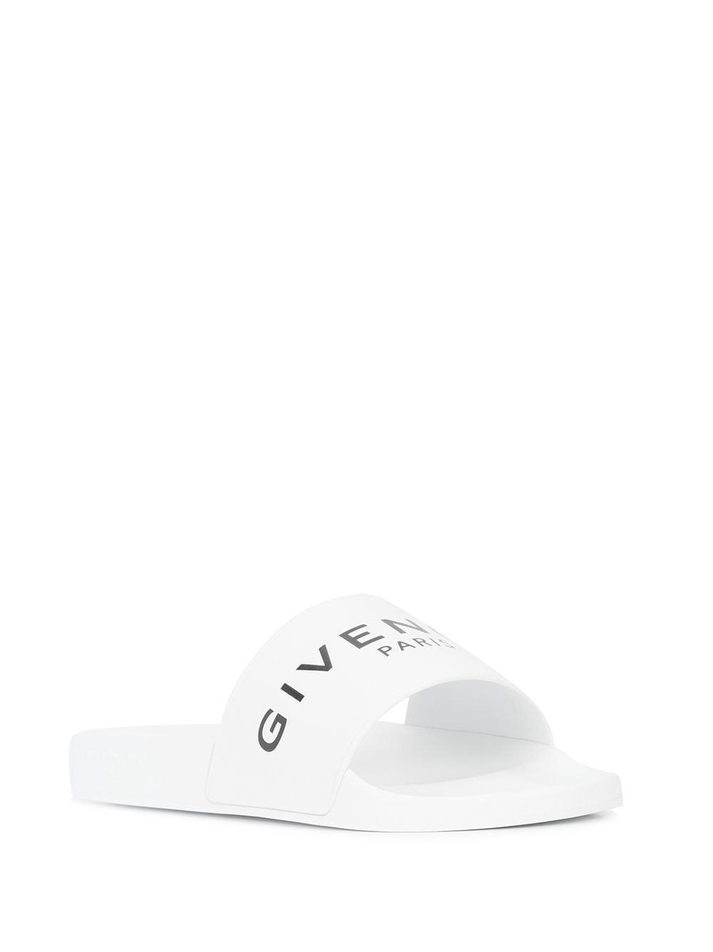 Claquettes à logo Givenchy pour homme en coloris Blanc - Lyst