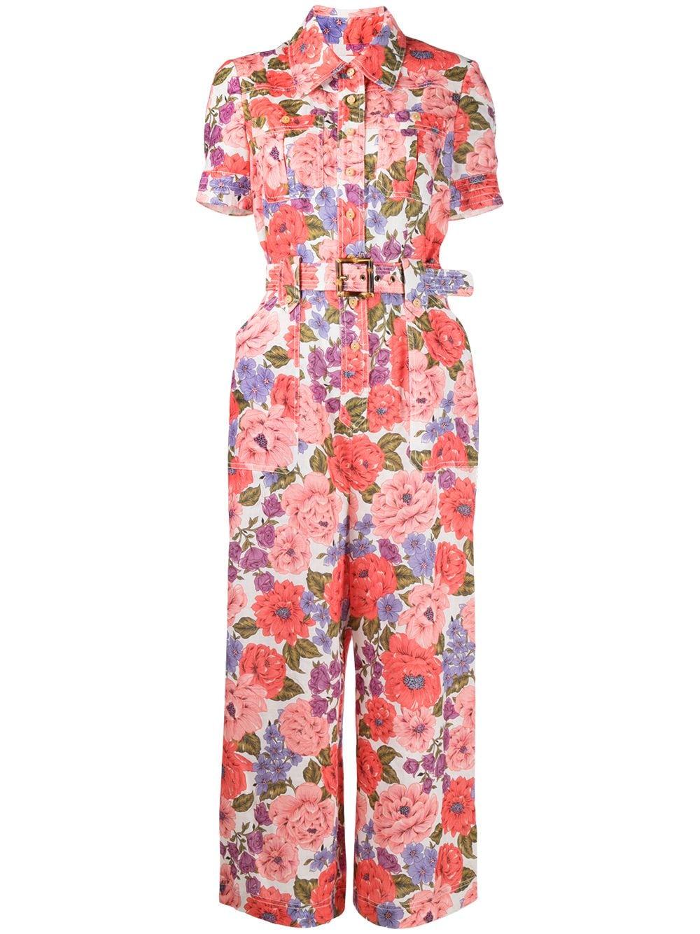 Poppy Floral Print Jumpsuit 