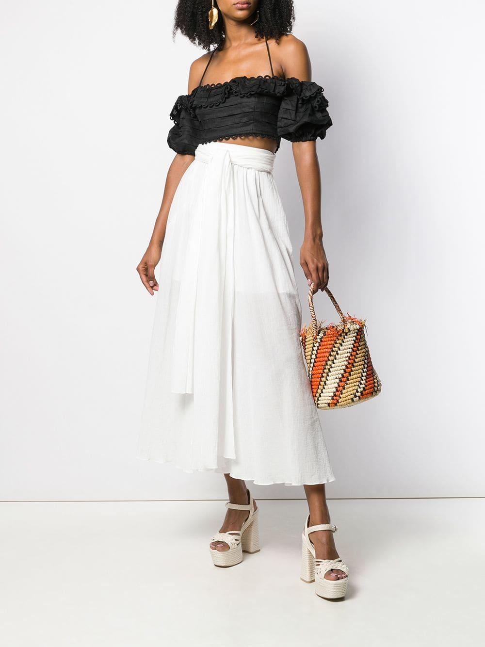 Zimmermann Allia Crop Top in Black | Lyst Australia