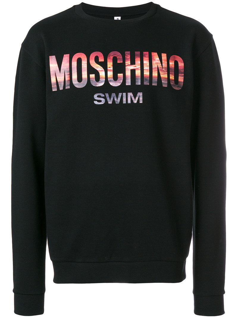 Moschino Cotton Swim Sunset Sweatshirt 
