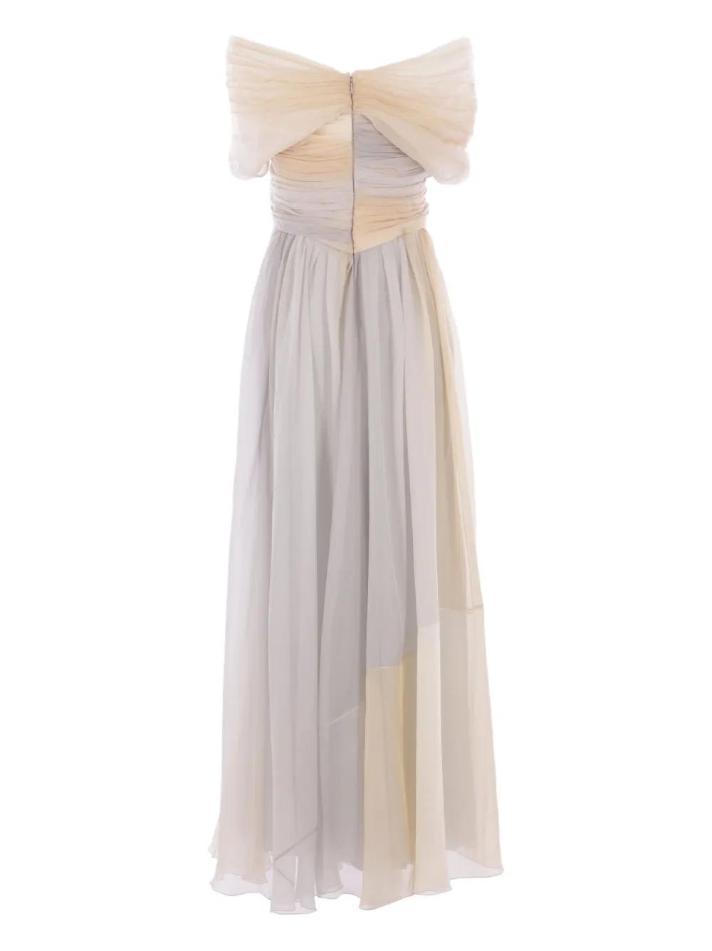ワンピース A FERRETTI LONG DRESS IN GRADIENT-EFFECT CHIFFON Alberta Ferretti Chiffon Dresses for Women | Lyst
