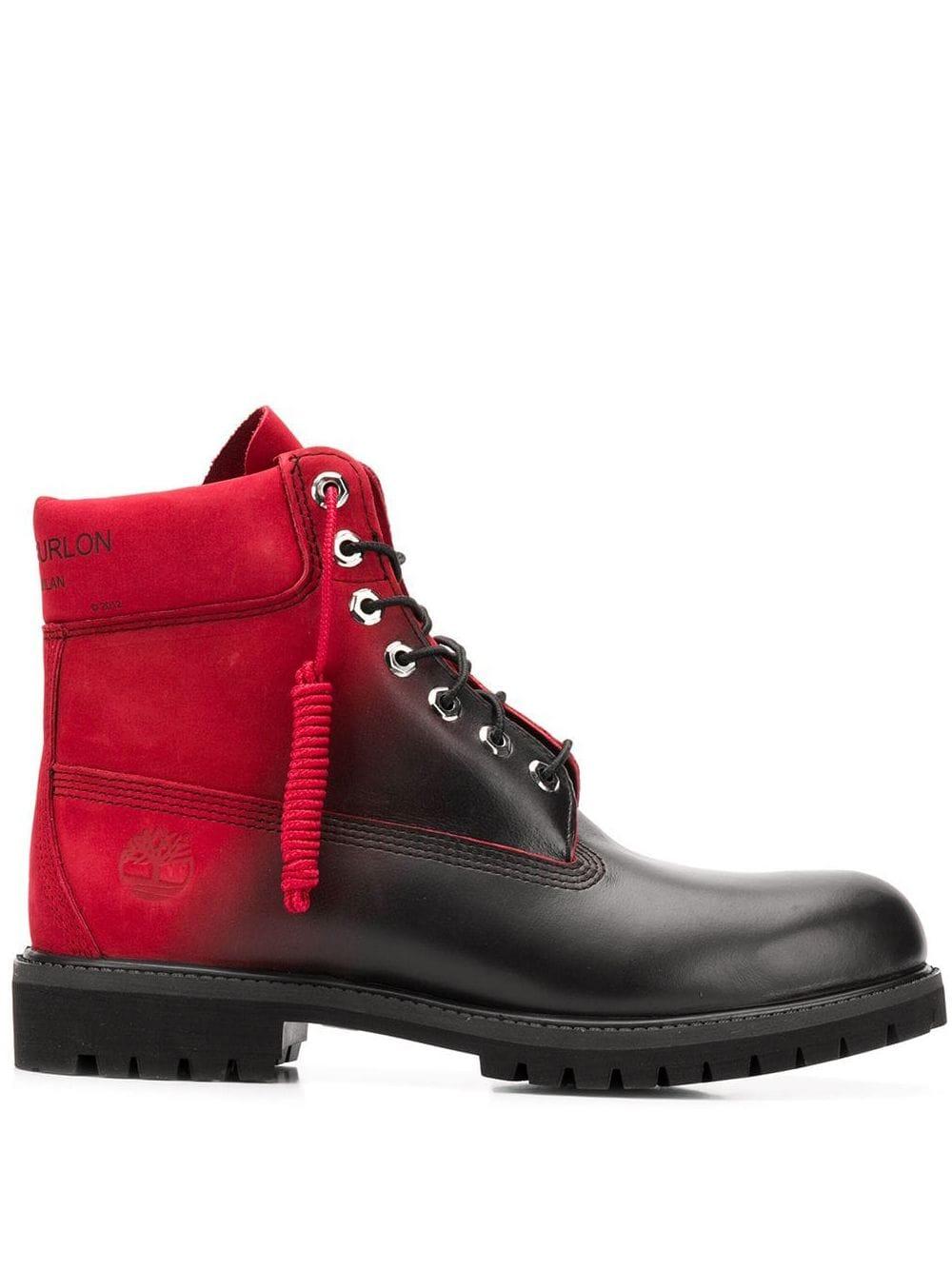 timberland shoes red colour