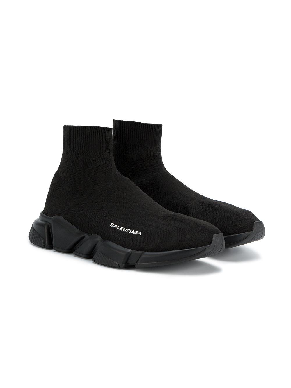 Balenciaga Rubber Speed Mid-top Sneakers in Black for Men ...