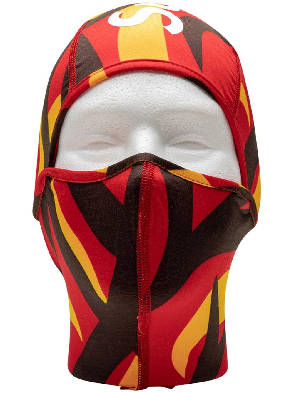 Supreme Camo Balaclava in Red for Men