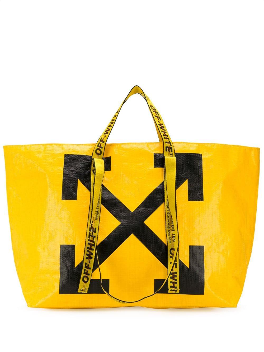 Off-White c/o Virgil Abloh Commercial Arrow Tote Bag In Yellow | Lyst