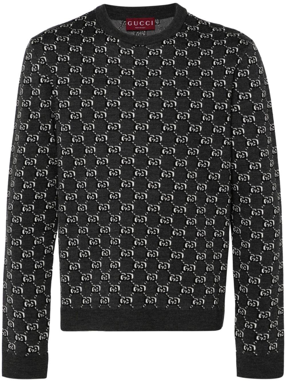Gucci メンズ ブラック インターロッキングg セーター セーター & ニット