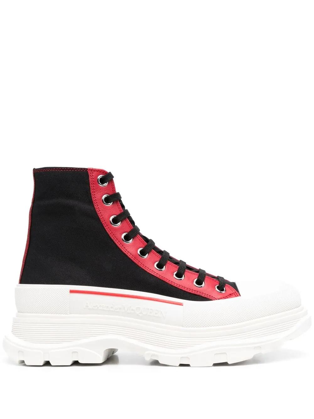 Alexander McQueen Tread Slick High Sneakers for Men - Up to
