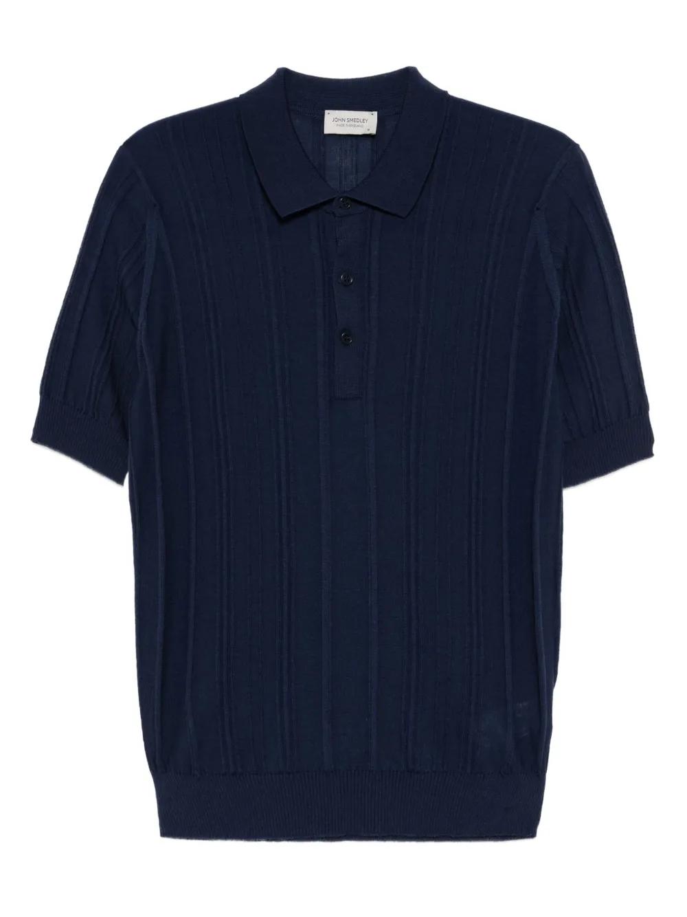John Smedley Jaxen Merino Wool Polo Shirt in Blue for Men | Lyst