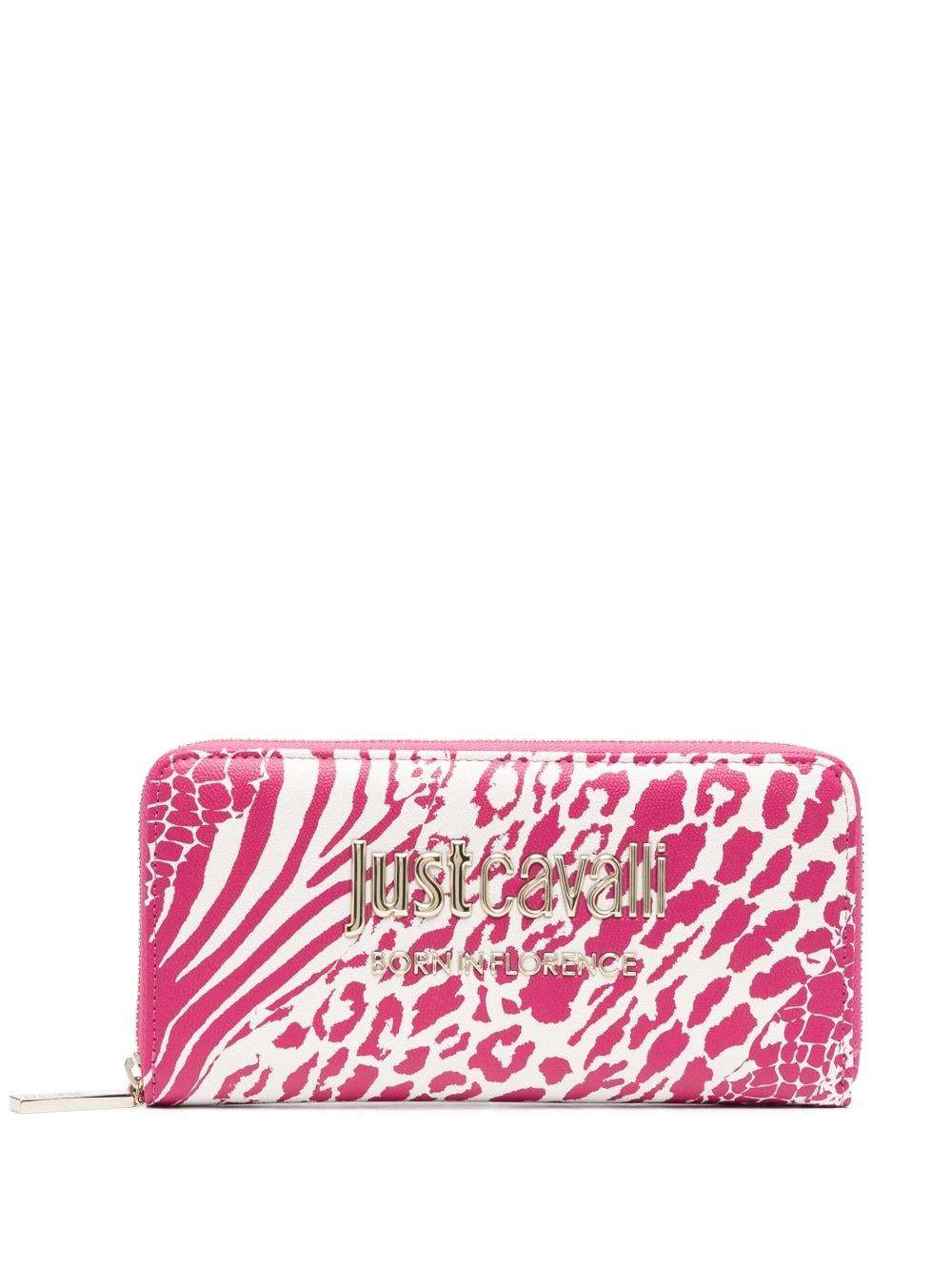 Roberto Cavalli Animal Print Long Wallet