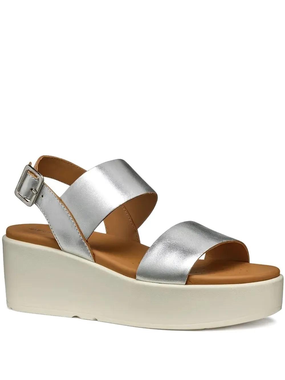 Geox Women's T-Bar Platform Sandals With Wedge Heel – Breathable & Comfortable - View #3