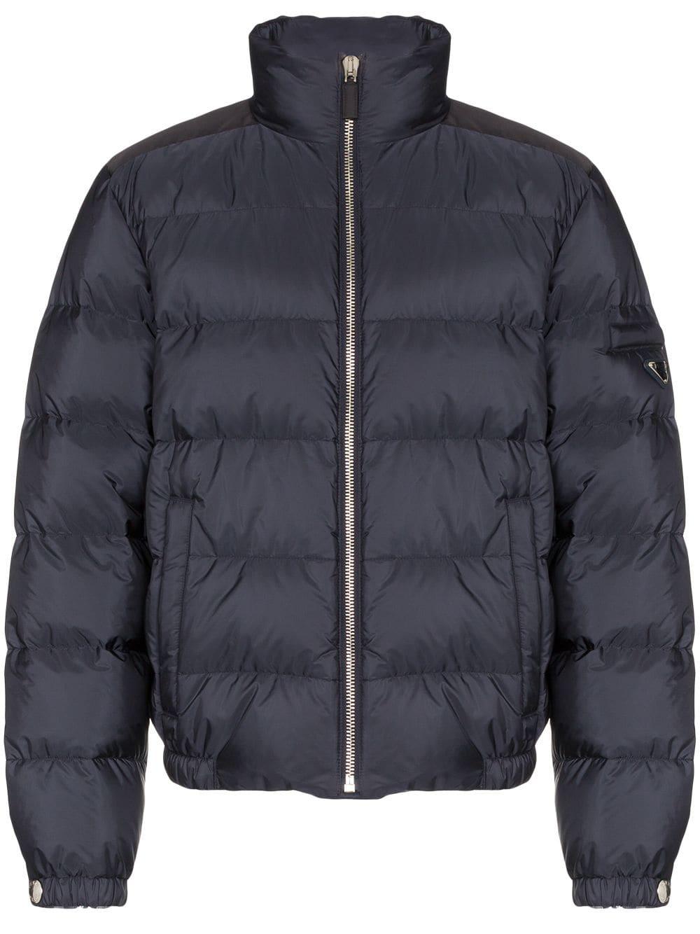 Prada Synthetic Shell Puffer Jacket in Blue for Men - Lyst