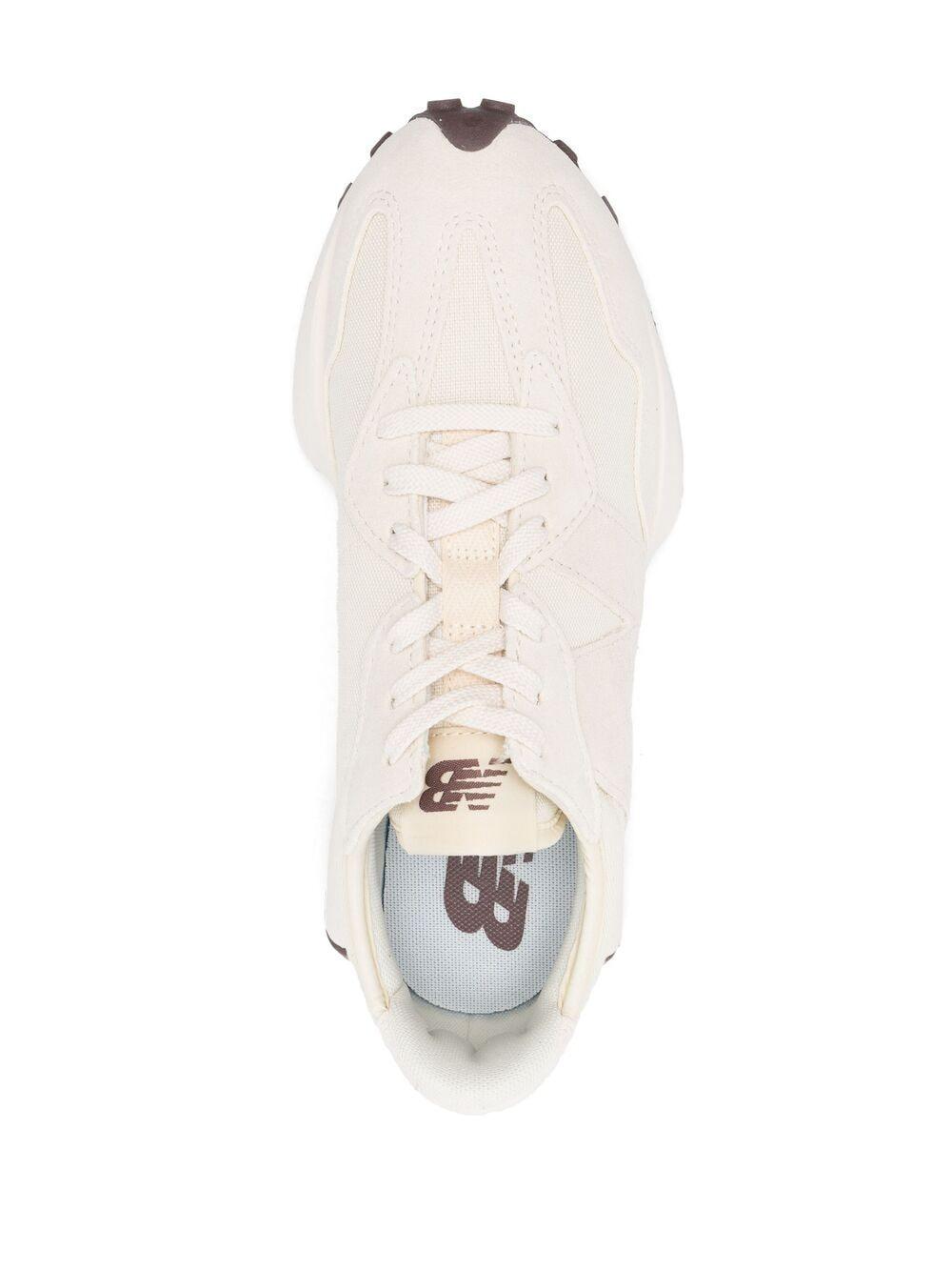 New Balance Leder Sneakers 327 in Weiß Damen Herren Schuhe 
