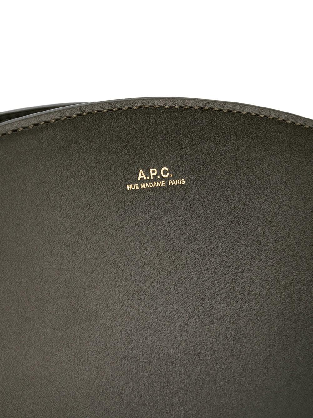 apc demi lune leather shoulder bag