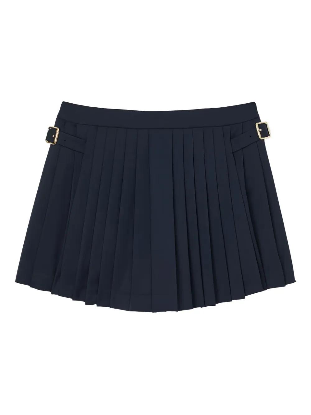 【海外限定】Sandroスカート☆Side-Button Split-Hem Linen-Blen Sandro Side-Button Split-Hem Linen-Blend Midi Skirt