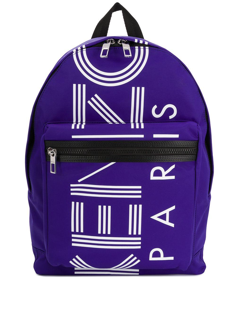 KENZO Synthetic Logo Backpack in Purple 