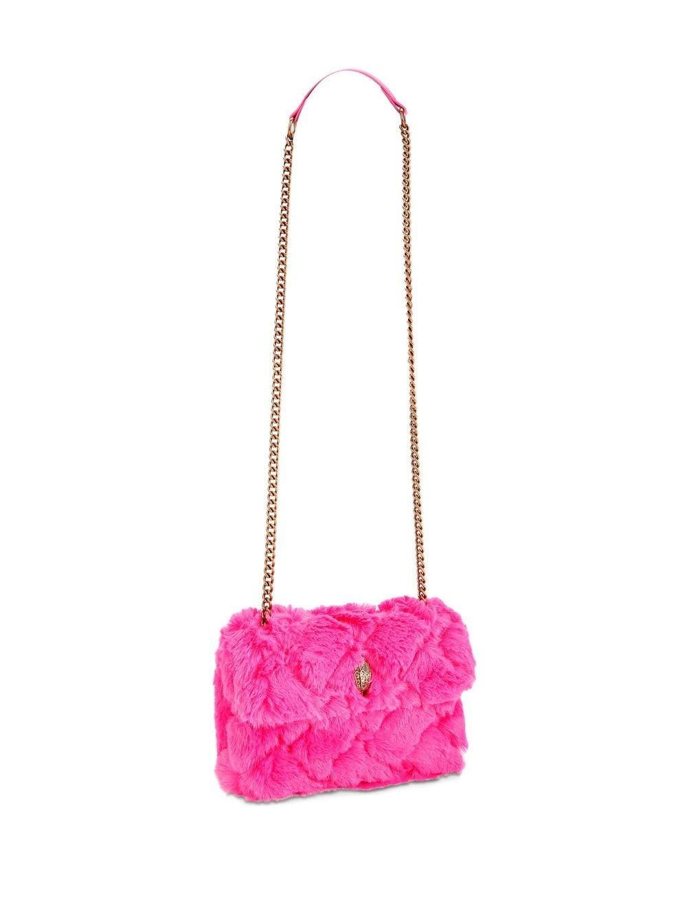Kurt Geiger Kensington Faux-fur Crossbody Bag in Pink | Lyst