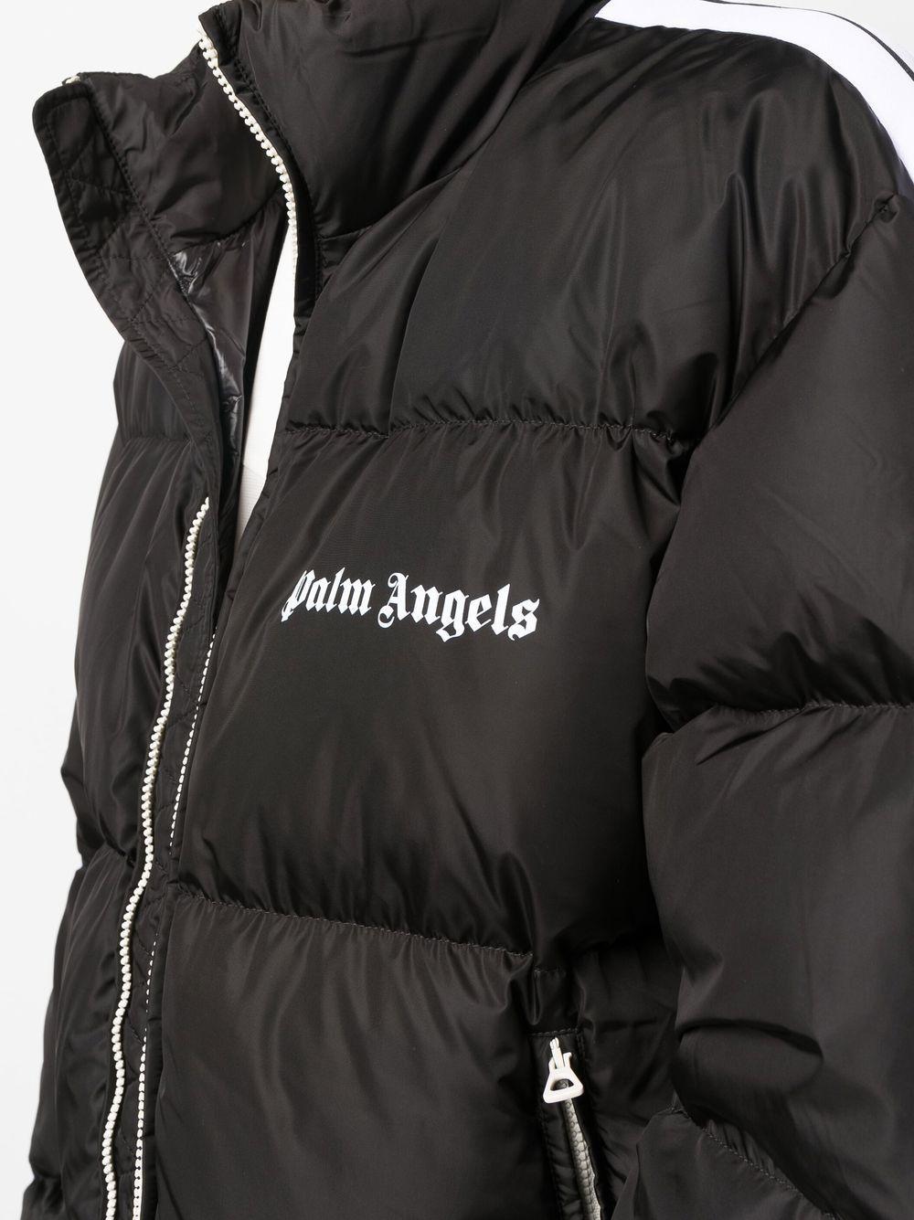 Herren Bekleidung Jacken Freizeitjacken Palm Angels Synthetik Gepolsterte Jacke Aus Nylon Mit Logodruck in Schwarz für Herren 
