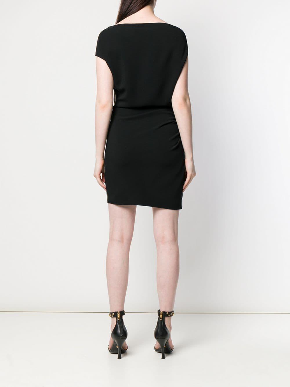 Versace Synthetic Cocktail Dress in Black - Lyst