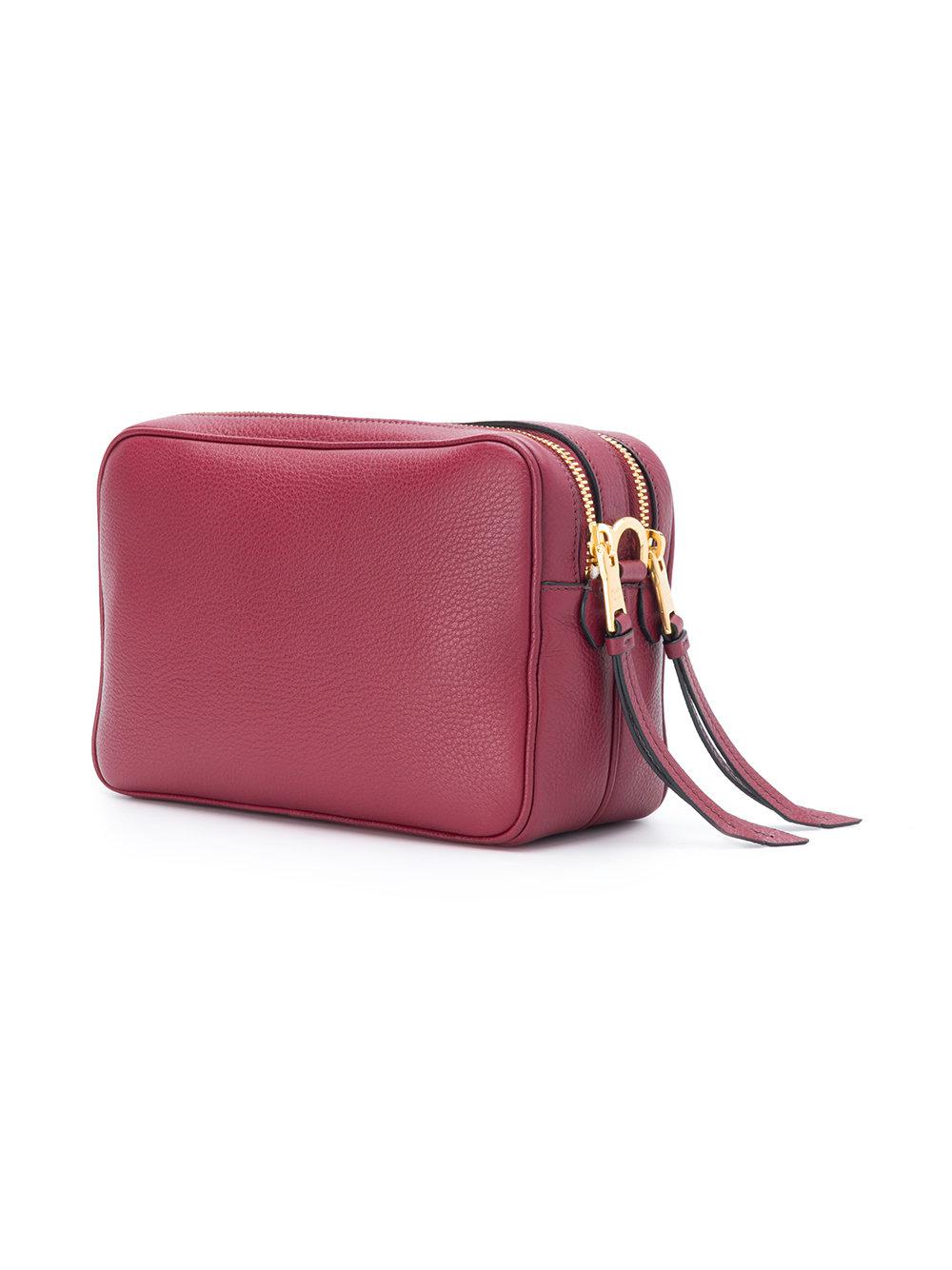 prada saffiano double zip crossbody