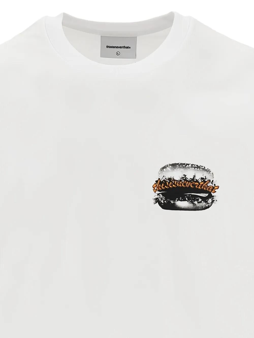 【THISISNEVERTHAT】Hamburger Tee White thisisneverthat Men's Hamburger T-Shirt White - Curated Menswear
