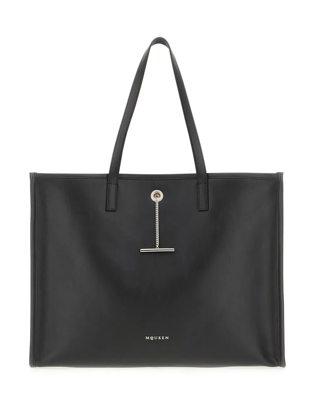 Farfetch Alexander Mcqueen Tote Handbags McQueen Pendant Tote Bag