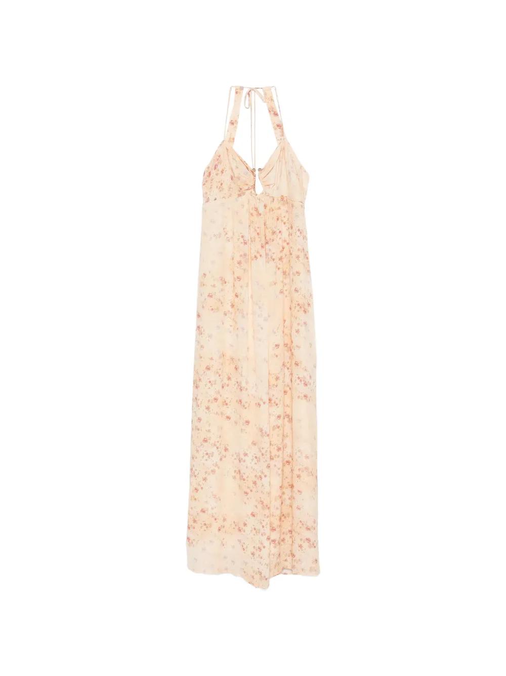 linen summer dress Linen Blend Midi Shirt Dress – Neutral Summer Dress M