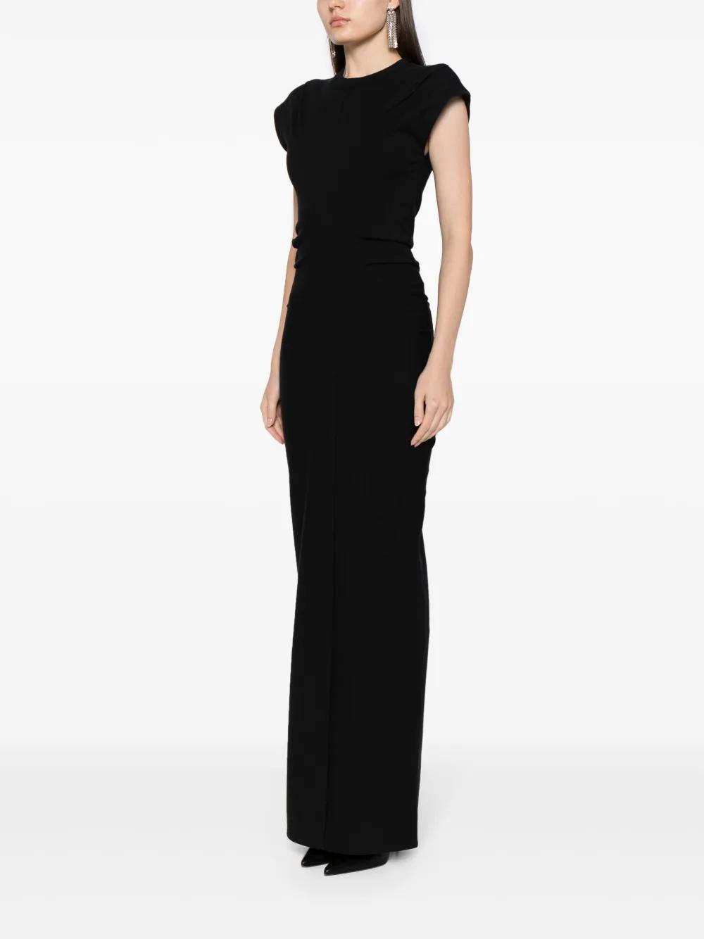 Alexander Wang Crewneck Ribbed Jersey Maxi Dress With Back