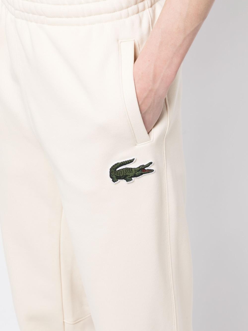 Lacoste Logo-patch Track Pants in Natural for Men | Lyst
