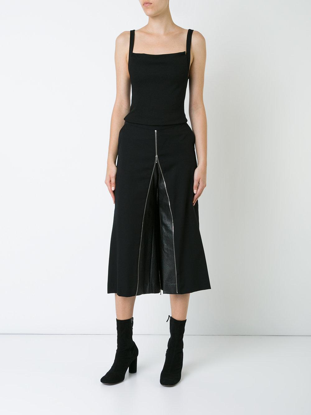 Christopher Esber Split Apron Singlet Top in Black - Lyst