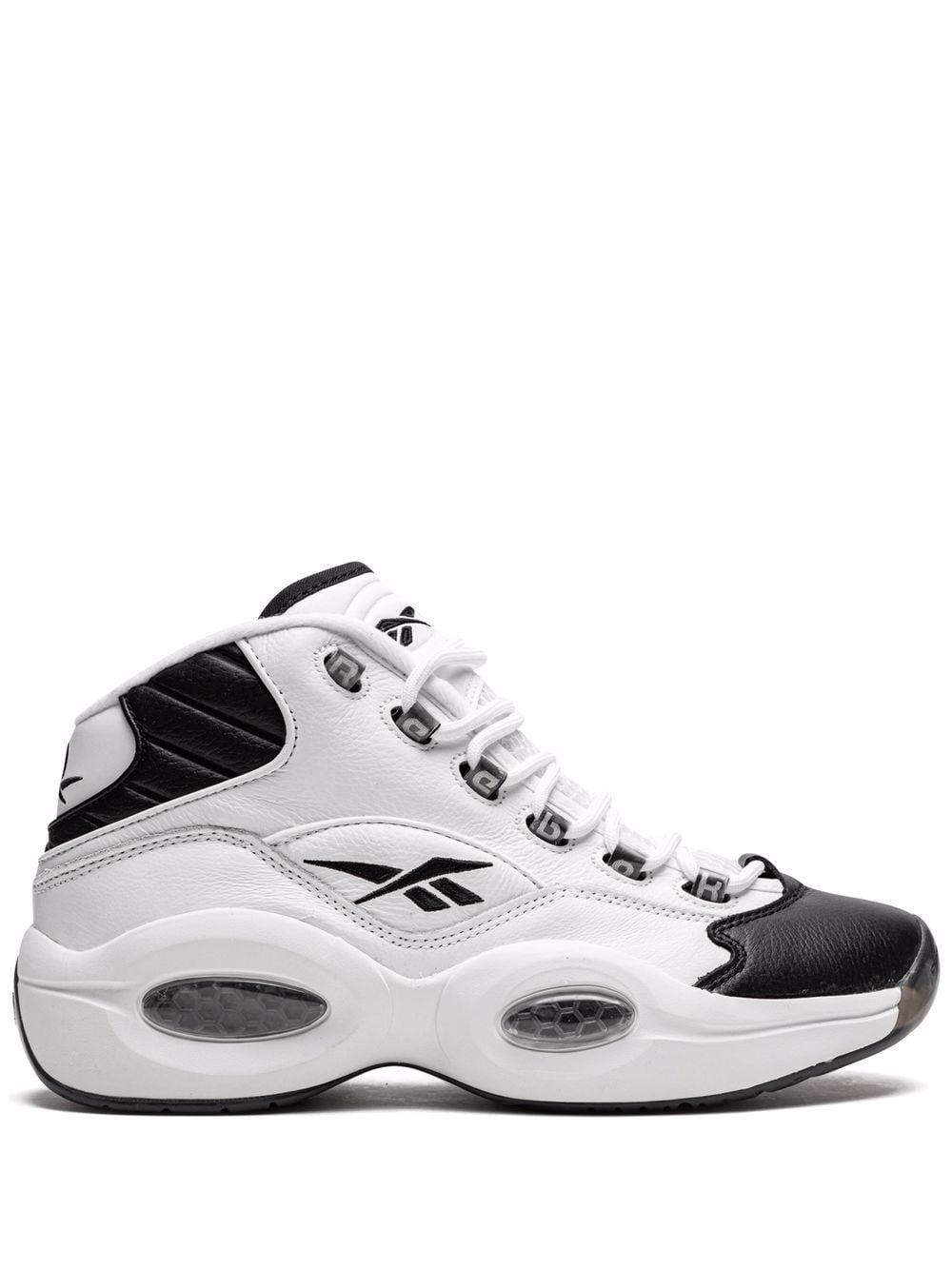 Reebok Question Mid-top Sneakers in White for Men | Lyst