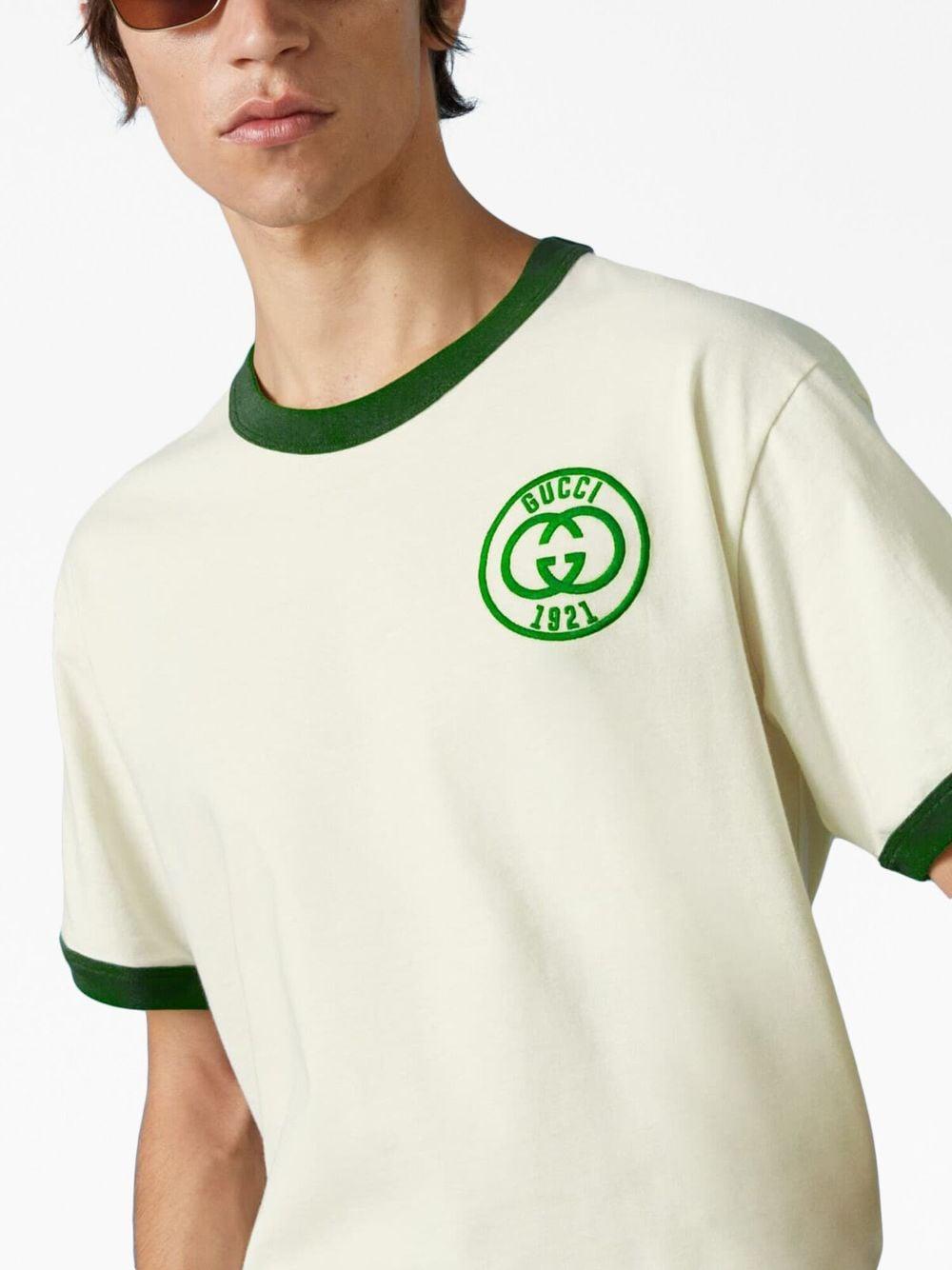 Gucci Logo-embroidered Short-sleeve Cotton-jersey T-shirt in