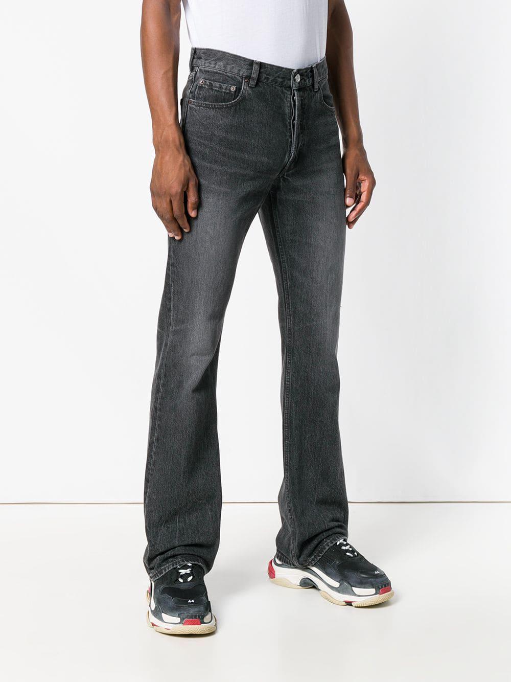 Makkelijk in de omgang subtiel Vol Balenciaga Bootcut Jeans in Black for Men | Lyst