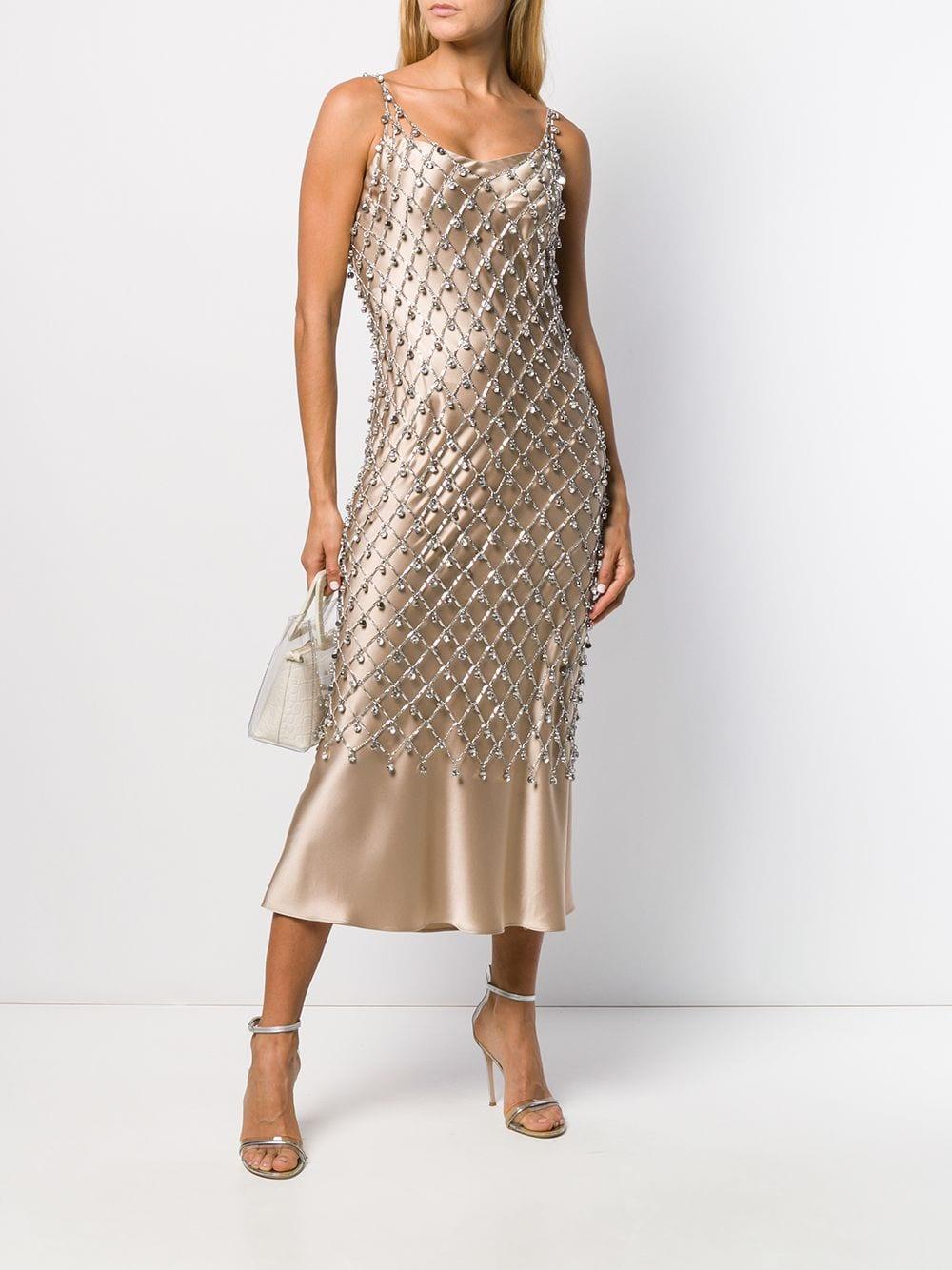 Paco Rabanne Crystal Embellished Dress 