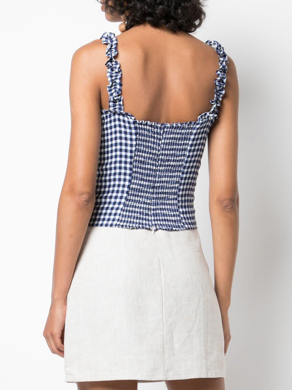 reformation gingham top