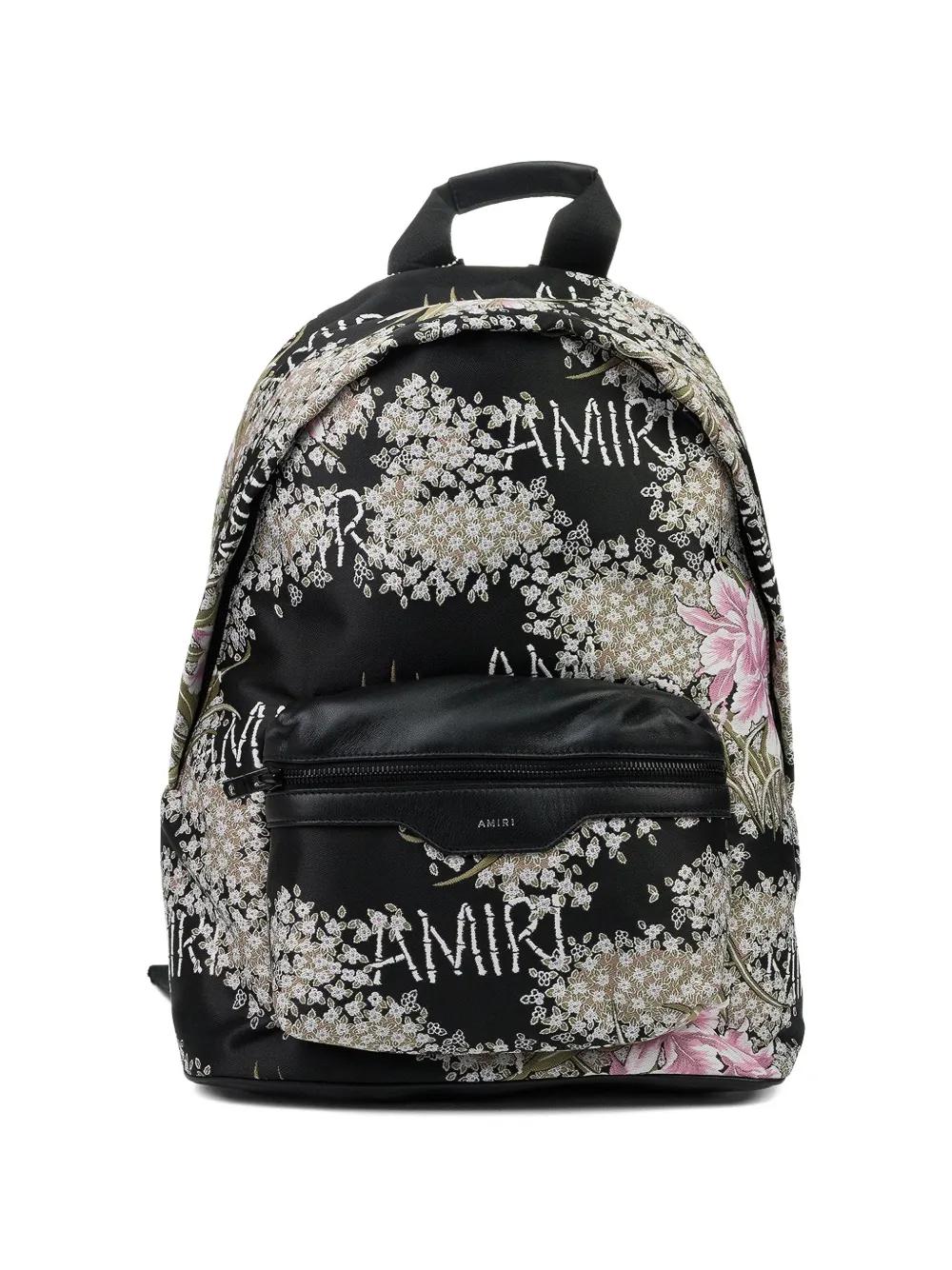Amiri Hibiscus Jacquard Backpack in Black for Men | Lyst UK