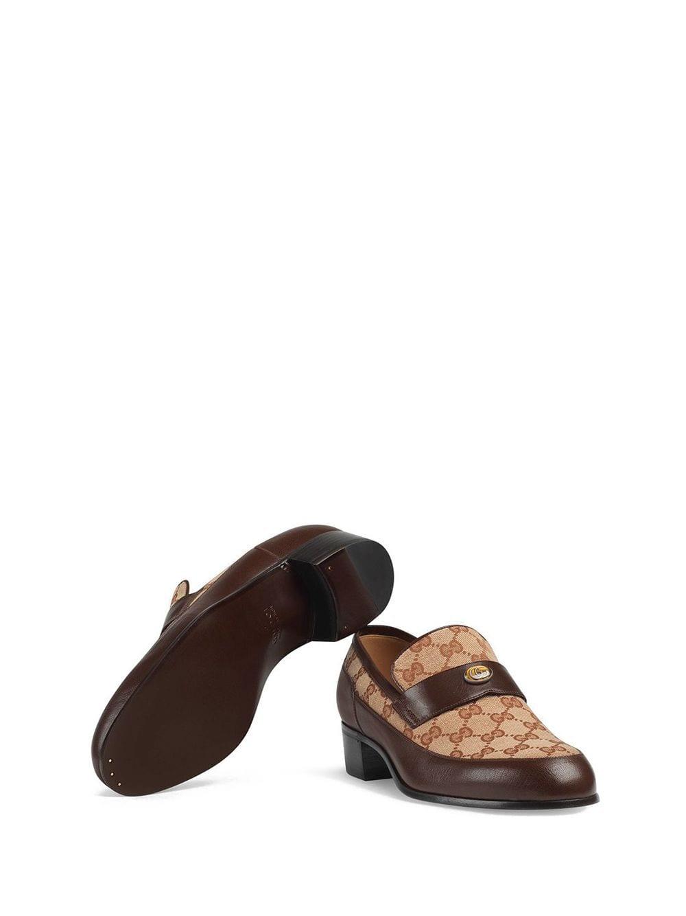 Gucci Leather Original GG Loafers With 