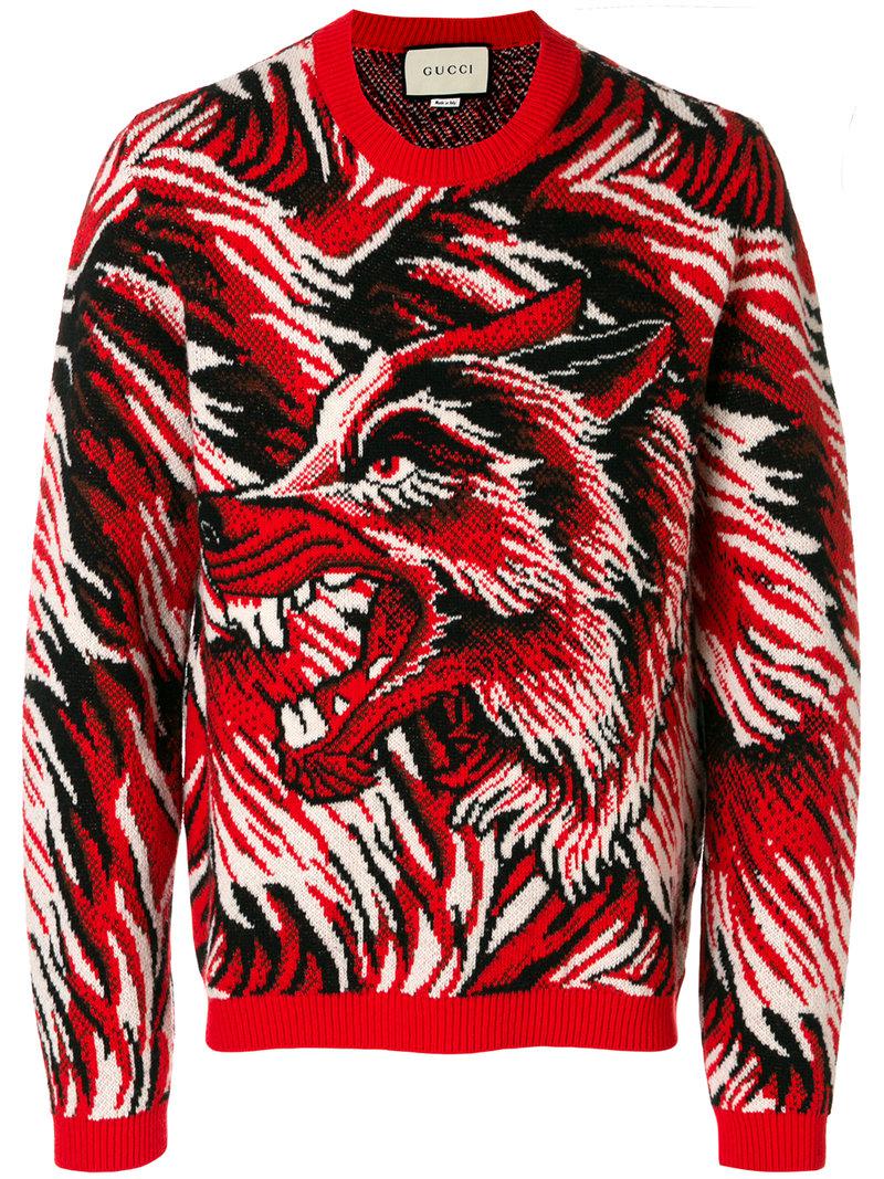 gucci sweater wolf