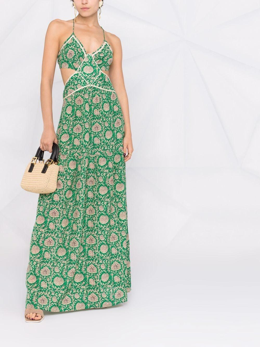 Ba&sh Paloma Floral-print Maxi Dress in Green | Lyst Canada