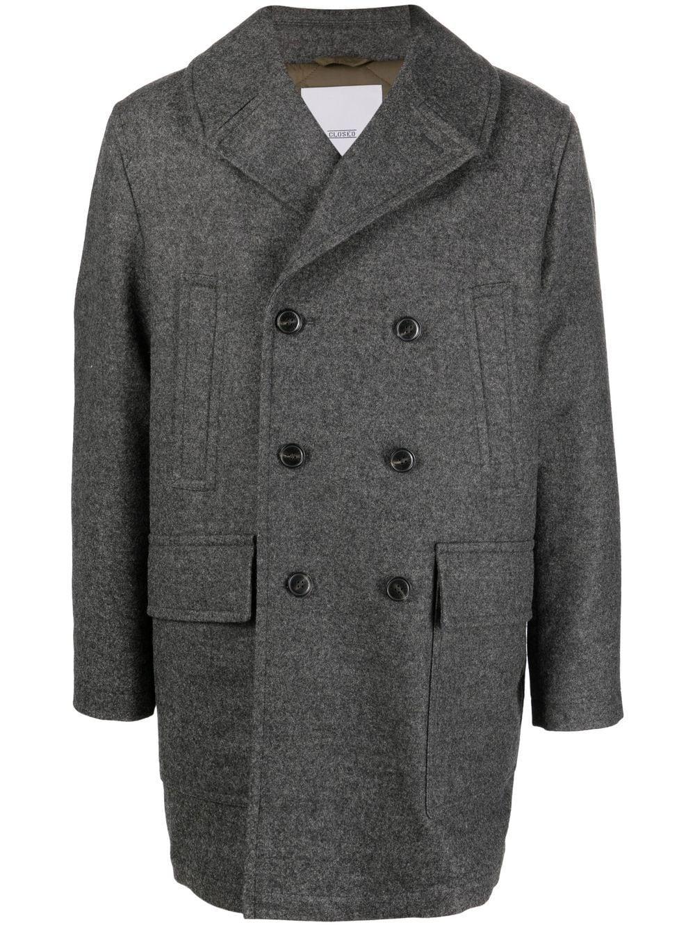 Closed Military Doublebreasted Coat in Gray for Men Lyst