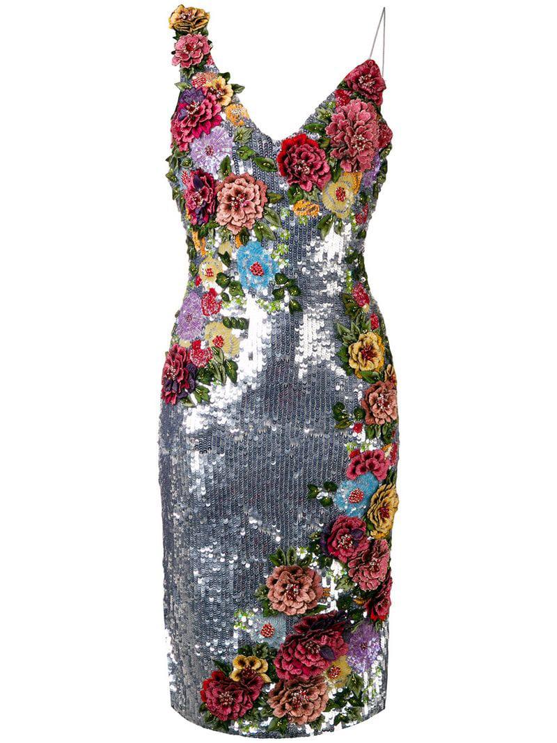 alice and olivia francie sequin cocktail dress
