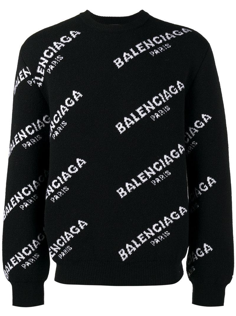 sweat noir balenciaga