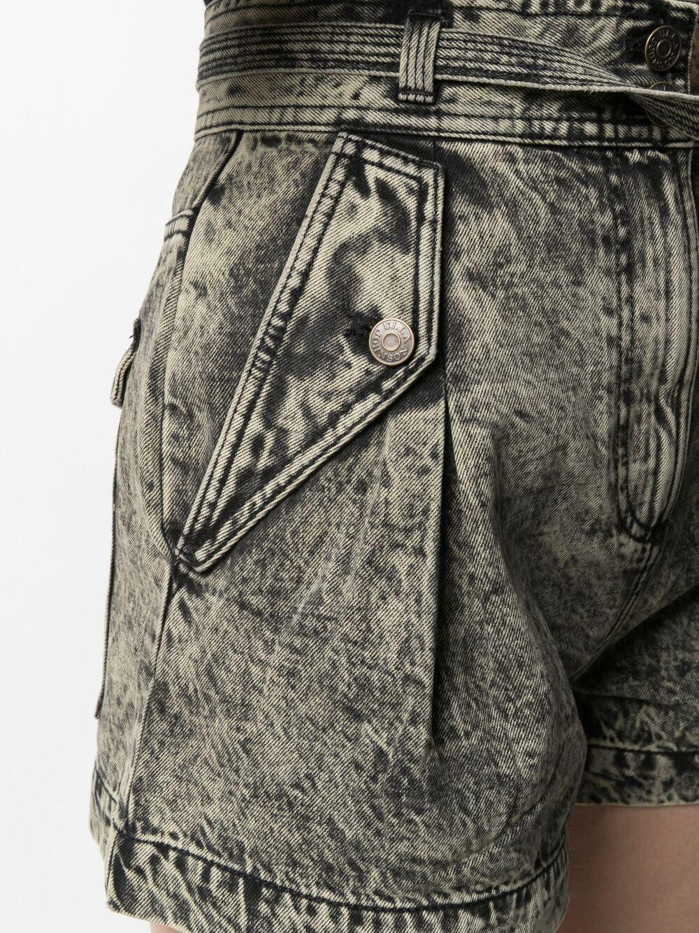 tie waist shorts denim