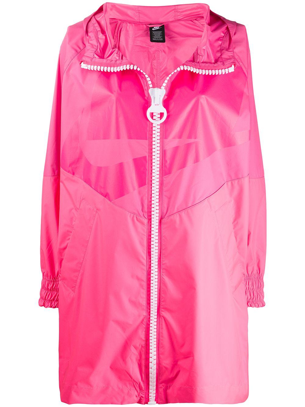 Nike Oversized Hooded Rain Coat in Pink | Lyst