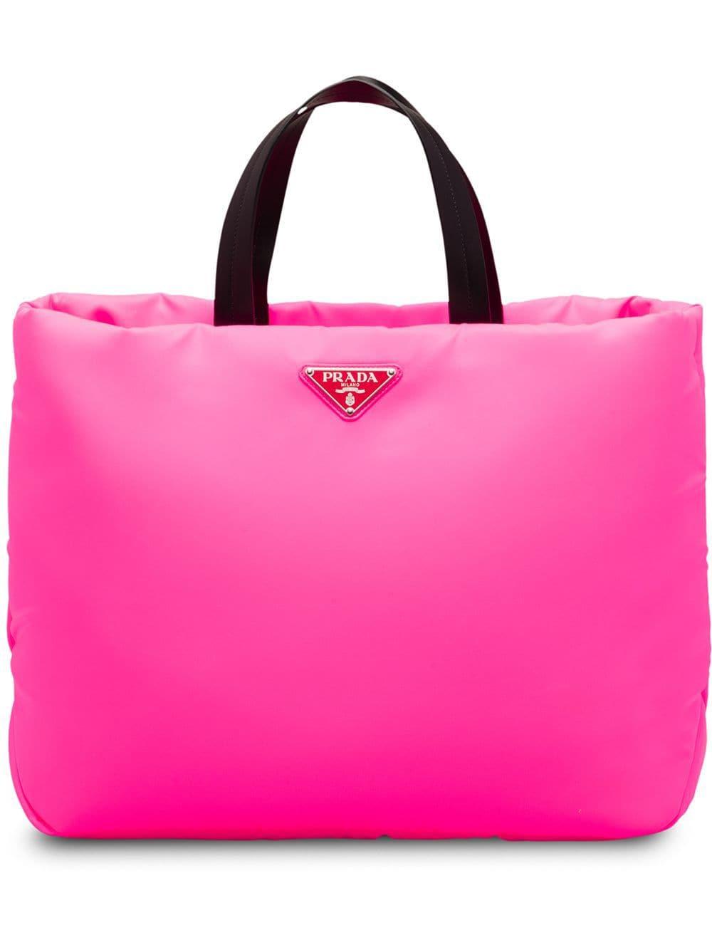 prada padded nylon tote