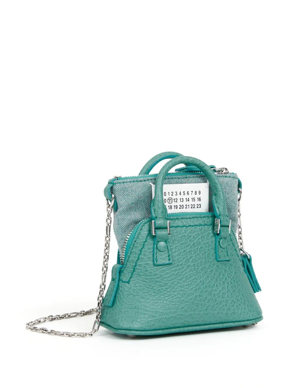 【Maison Margiela】 Mini グレインレザートップ ハンドルバッグ 5ac mini グレインレザートップハンドルバッグ - Maison